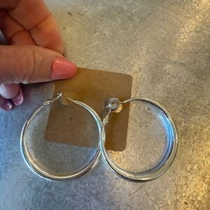 Silver Hoop Earrings